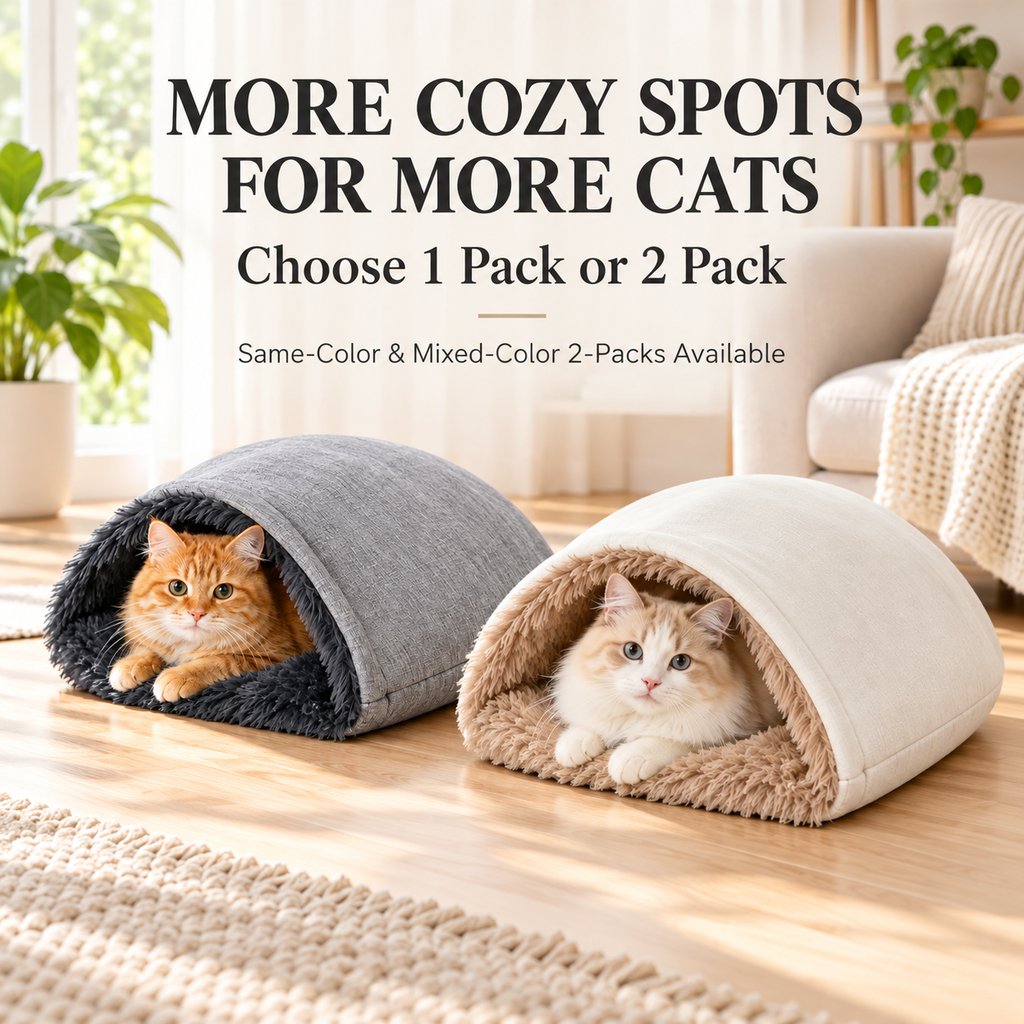 self warming cat sleeping bag multi cat two pack options