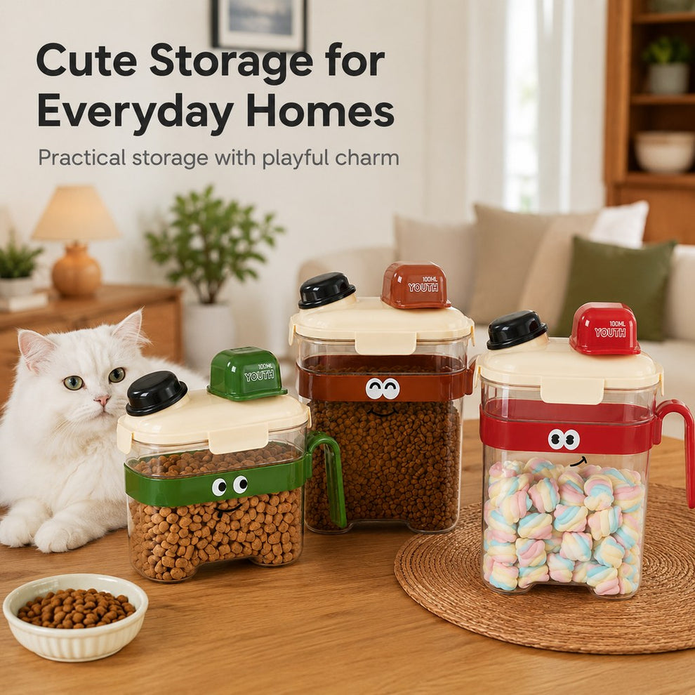 Paws in Awe Sealed Pet Food Storage Container with Scoop for Cats & Dogs - Easy, Mess-Free Daily Feeding image 8