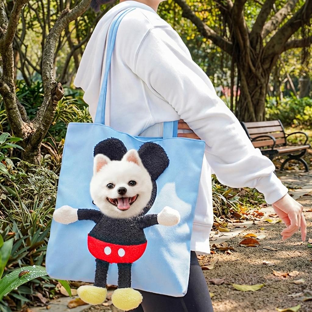 Paws in Awe Head-Out Cat Carrier Tote for Walks & Vet Visits - Lightweight Canvas Pet Bag for Cats & Small Dogs image 11