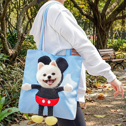 Paws in Awe Head-Out Cat Carrier Tote for Walks & Vet Visits - Lightweight Canvas Pet Bag for Cats & Small Dogs image 11