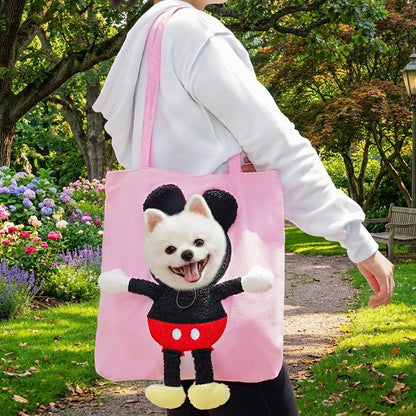 Paws in Awe Head-Out Cat Carrier Tote for Walks & Vet Visits - Lightweight Canvas Pet Bag for Cats & Small Dogs image 13