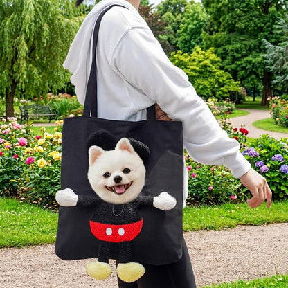 Paws in Awe Head-Out Cat Carrier Tote for Walks & Vet Visits - Lightweight Canvas Pet Bag for Cats & Small Dogs image 15