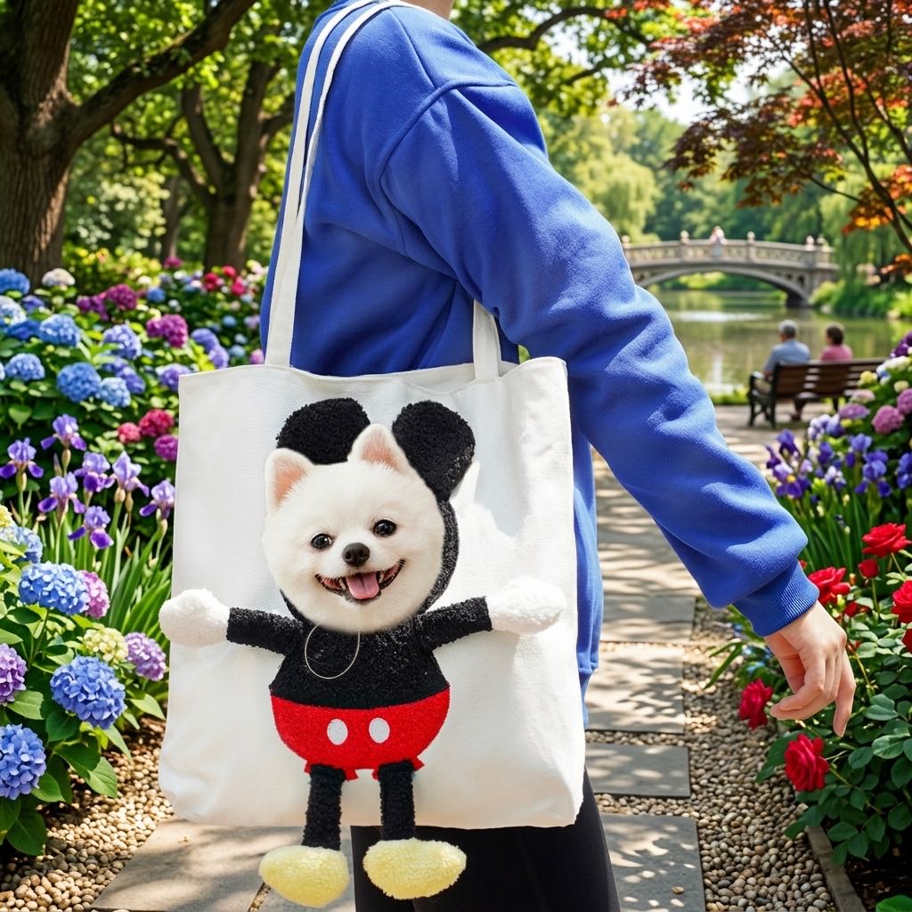 Paws in Awe Head-Out Cat Carrier Tote for Walks & Vet Visits - Lightweight Canvas Pet Bag for Cats & Small Dogs image 14