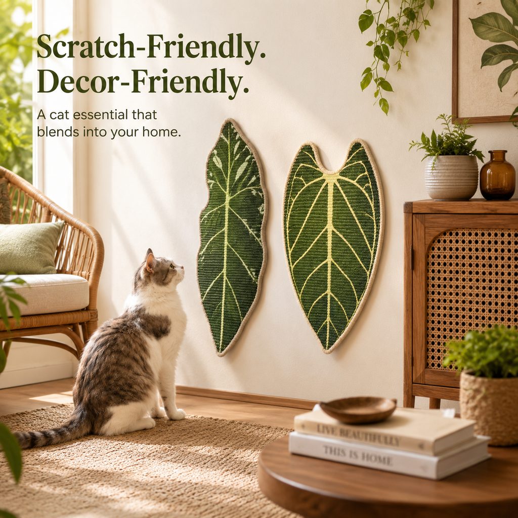 Decor-friendly botanical cat scratcher