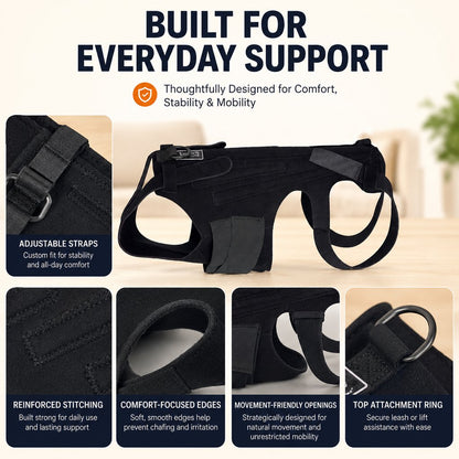 Paws in Awe Dog Back Support Brace for Senior & Recovering Dogs - Full-Body Mobility Vest for Walking Stability image 9