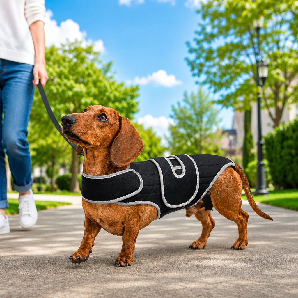 Paws in Awe Dog Back Support Vest for Daily Walks & Home Recovery - Adjustable Support for Long-Backed and Senior Dogs image 1