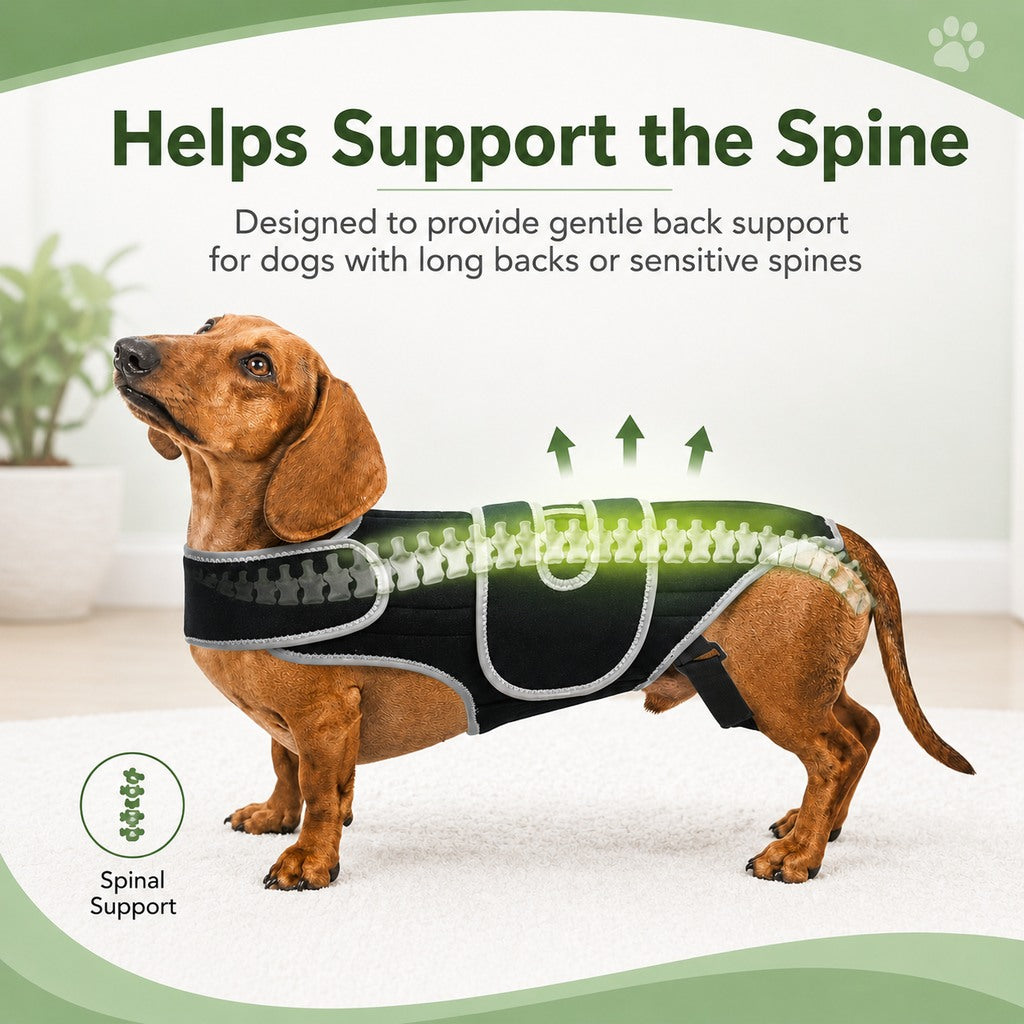 Paws in Awe Dog Back Support Vest for Daily Walks & Home Recovery - Adjustable Support for Long-Backed and Senior Dogs image 4