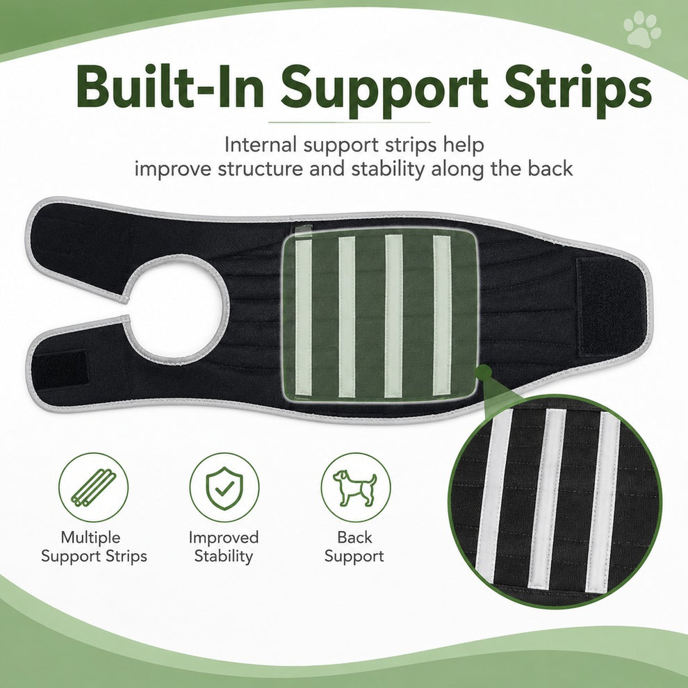 Paws in Awe Dog Back Support Vest for Daily Walks & Home Recovery - Adjustable Support for Long-Backed and Senior Dogs image 6