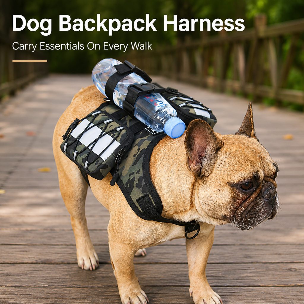 Paws in Awe Dog Backpack Harness for Hiking & Daily Walks - Reflective Saddle Bag Vest for Carrying Water, Treats & Essentials image 4