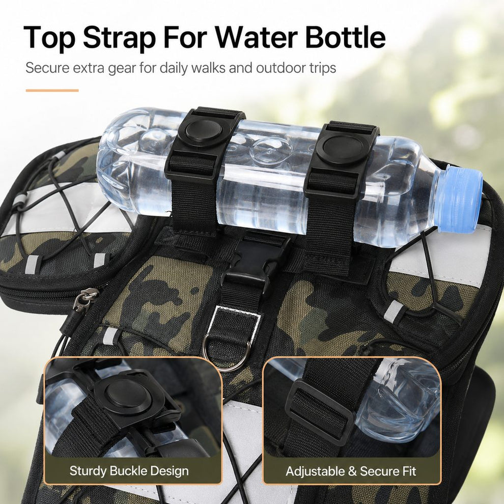 Paws in Awe Dog Backpack Harness for Hiking & Daily Walks - Reflective Saddle Bag Vest for Carrying Water, Treats & Essentials image 7