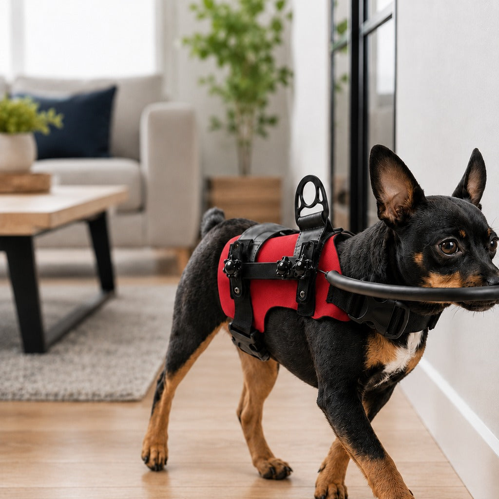 Paws in Awe Adjustable Dog Bumper Ring Harness for Safer Home Walking - Helps Blind & Senior Dogs Avoid Wall & Furniture Bumps image 12