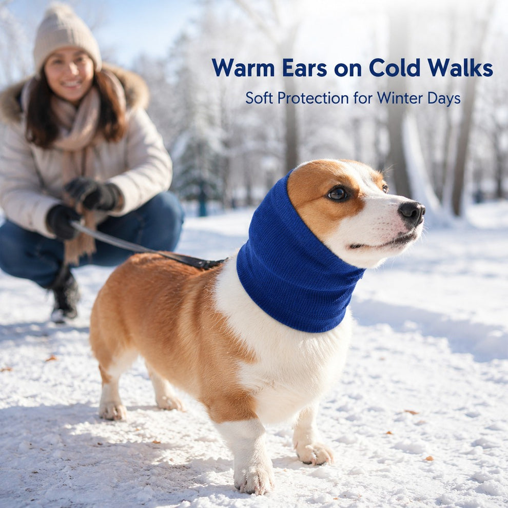 Paws in Awe Dog Calming Head Wrap for Thunder, Fireworks & Cold Walks - Soft Ear Coverage for Stressful Moments image 5