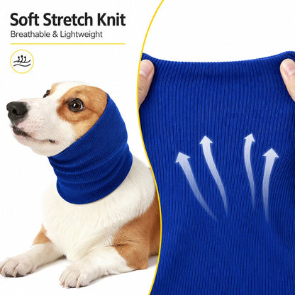 Paws in Awe Dog Calming Head Wrap for Thunder, Fireworks & Cold Walks - Soft Ear Coverage for Stressful Moments image 3