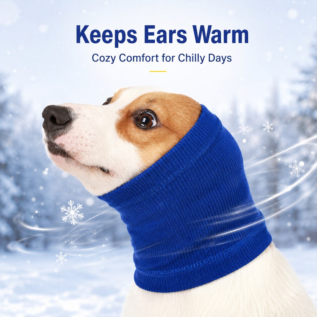 Paws in Awe Dog Calming Head Wrap for Thunder, Fireworks & Cold Walks - Soft Ear Coverage for Stressful Moments image 9