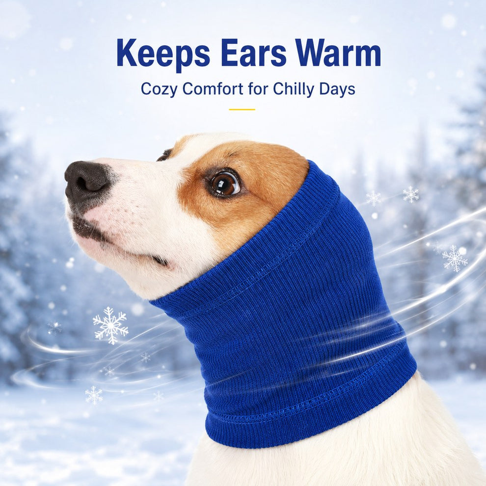 Paws in Awe Dog Calming Head Wrap for Thunder, Fireworks & Cold Walks - Soft Ear Coverage for Stressful Moments image 9