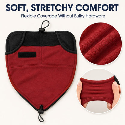 Dog calming hoodie for grooming dryer use