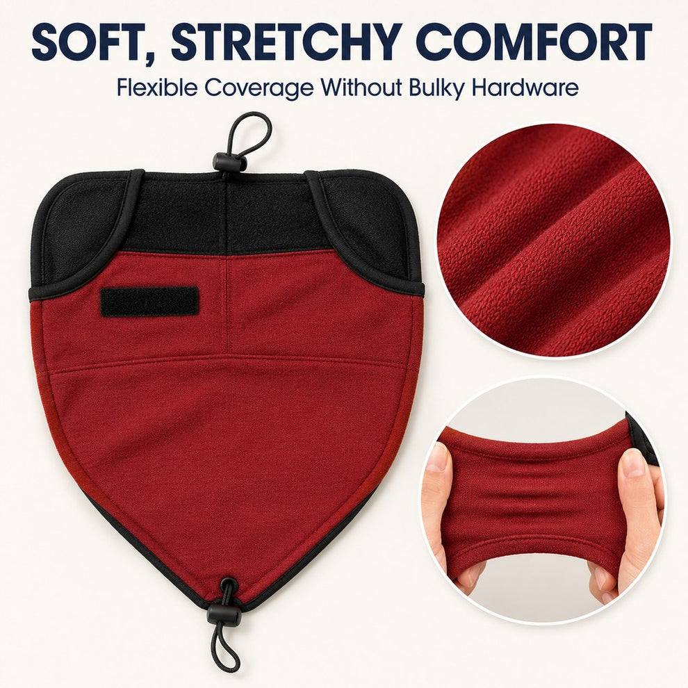 Dog calming hoodie for grooming dryer use