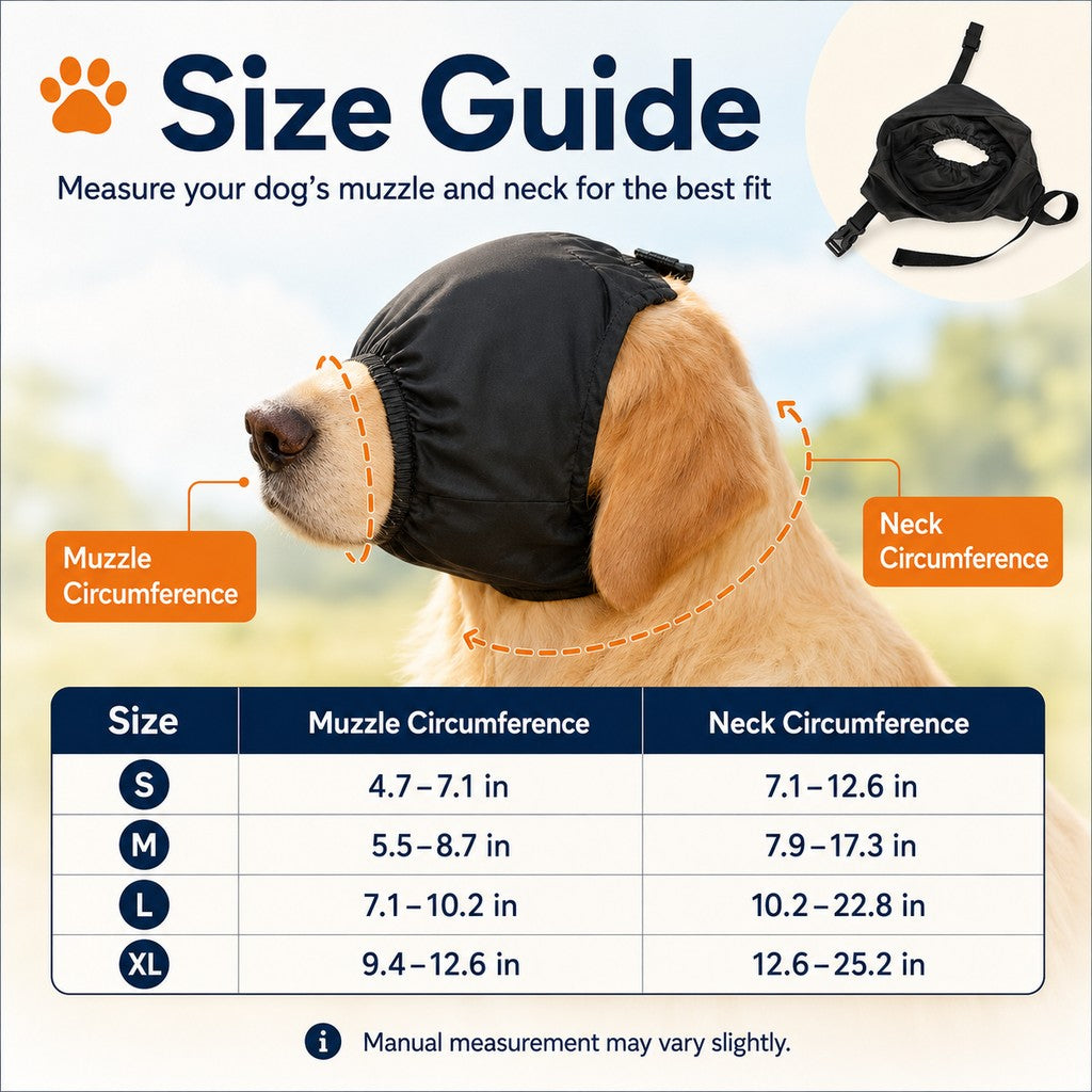 Paws in Awe Dog Calming Mask for Car Rides, Grooming & Vet Visits - Adjustable Visual Comfort Hood image 8