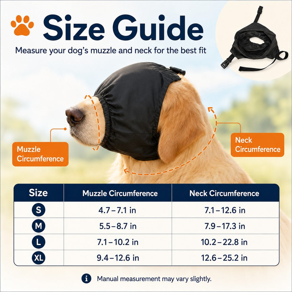 Paws in Awe Dog Calming Mask for Car Rides, Grooming & Vet Visits - Adjustable Visual Comfort Hood image 8