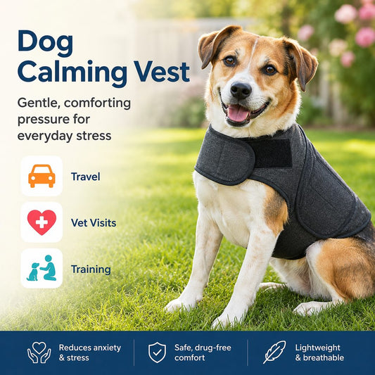 Paws in Awe Dog Calming Vest for Travel & Vet Visits - Adjustable Comfort Wrap for Nervous Dogs image 2