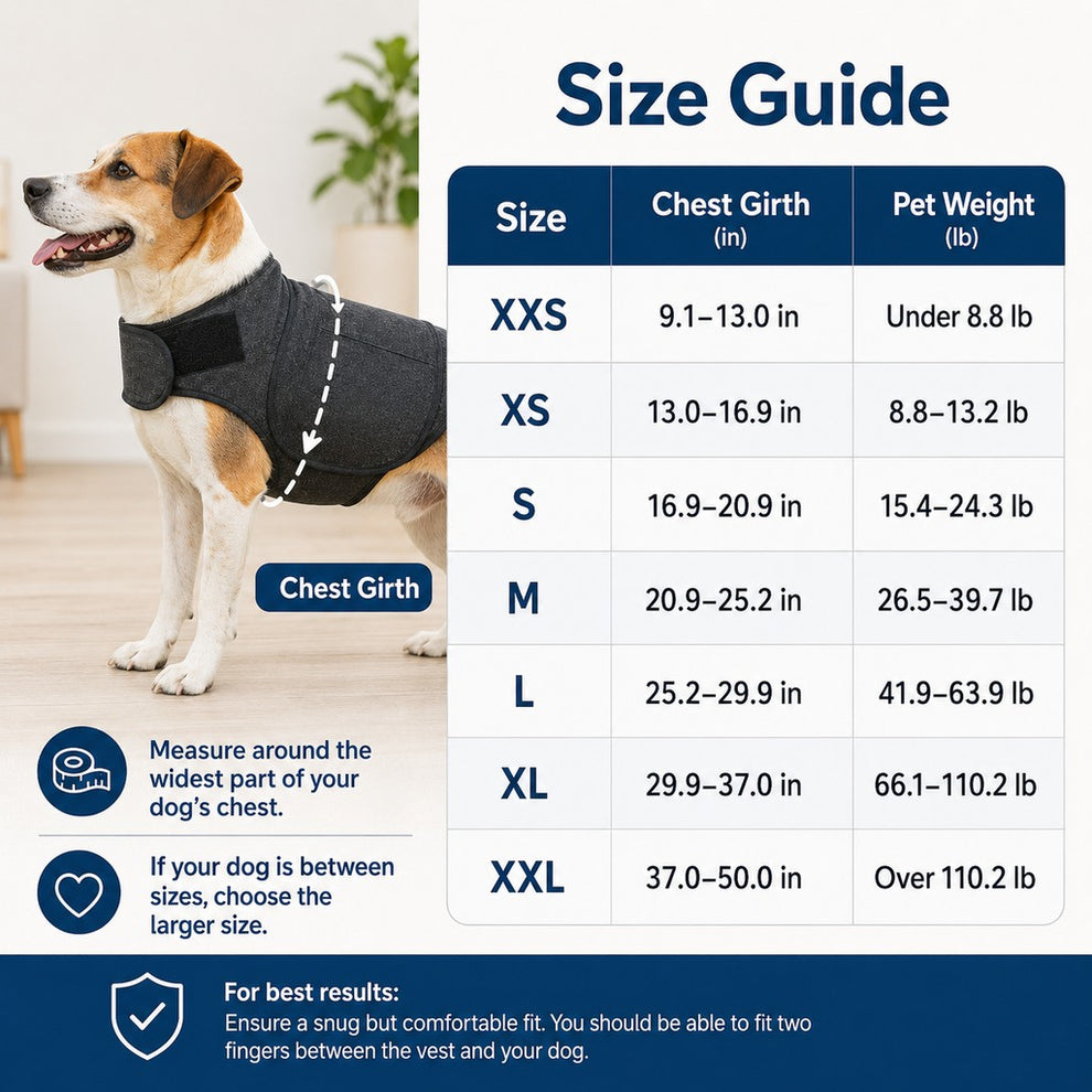 Paws in Awe Dog Calming Vest for Travel & Vet Visits - Adjustable Comfort Wrap for Nervous Dogs image 11