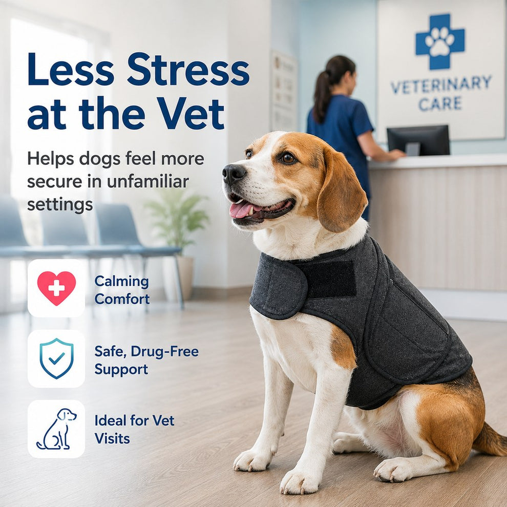 Paws in Awe Dog Calming Vest for Travel & Vet Visits - Adjustable Comfort Wrap for Nervous Dogs image 4