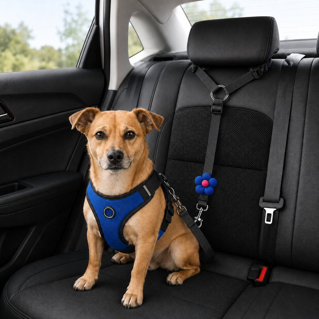 Paws in Awe Adjustable Dog Car Seat Belt for Back Seat Travel - Helps Keep Pets Secure & Reduce Driver Distraction image 13