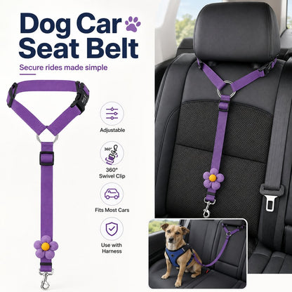 Paws in Awe Adjustable Dog Car Seat Belt for Back Seat Travel - Helps Keep Pets Secure & Reduce Driver Distraction image 6