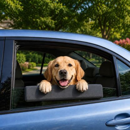 Paws in Awe Dog Car Window Chin Rest Cushion for Road Trips - Soft Window Edge Support for Dogs, Helps Protect Paws & Car Door Trim image 10