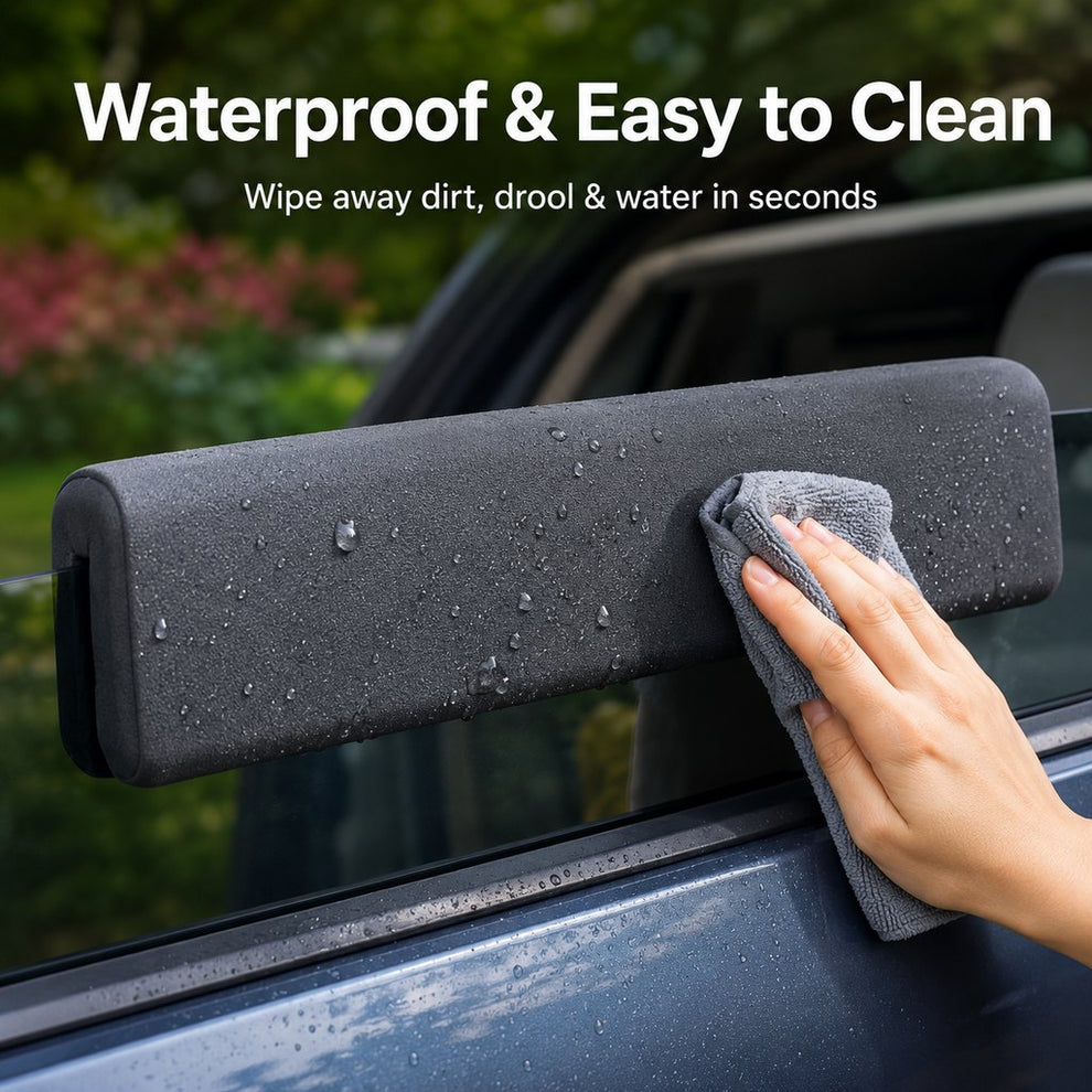 Paws in Awe Dog Car Window Chin Rest Cushion for Road Trips - Soft Window Edge Support for Dogs, Helps Protect Paws & Car Door Trim image 6