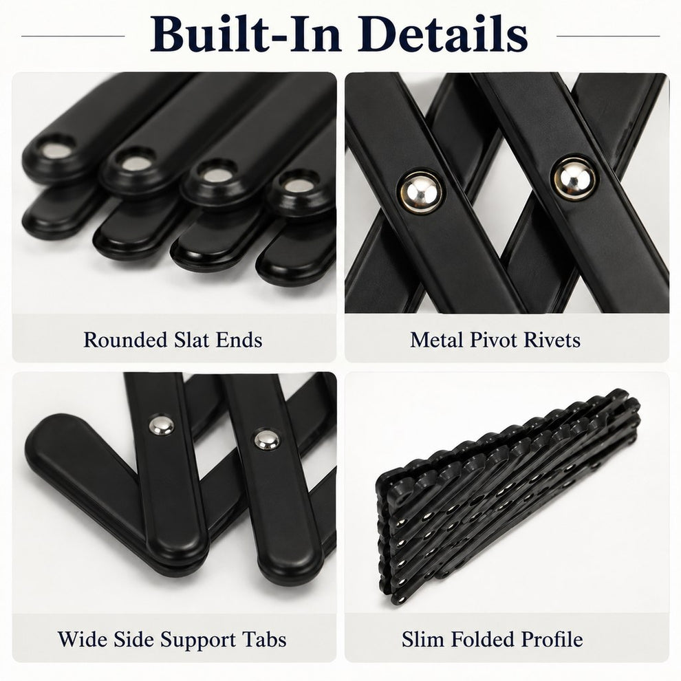 Expandable dog car window guard built-in details and folded profile