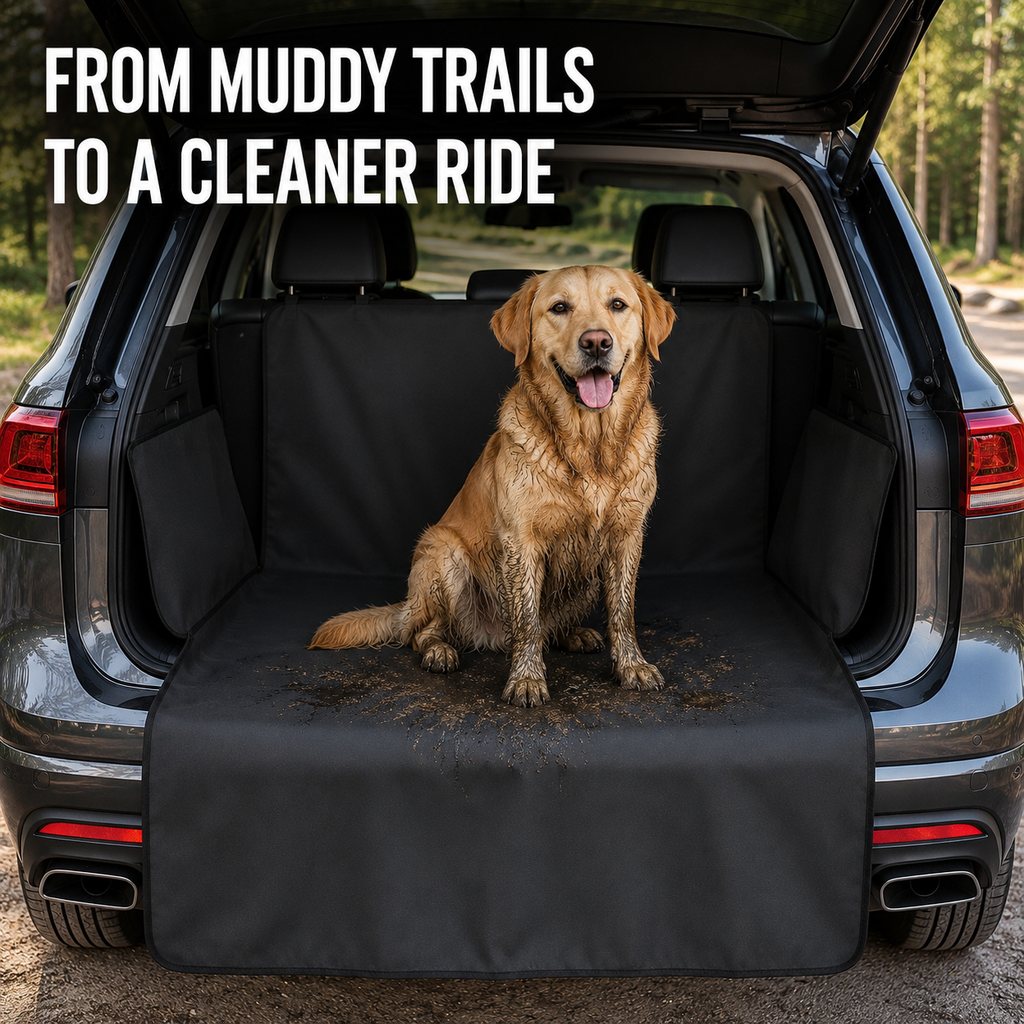 Dog cargo liner keeps SUV cleaner after muddy trails