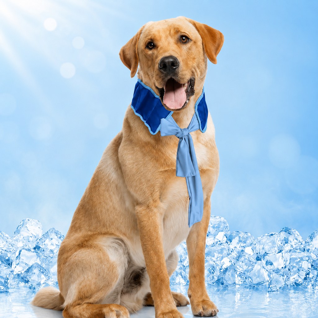 Paws in Awe Dog Cooling Neck Wrap for Summer Walks, Hiking & Beach Days – Water-Activated Cooling Collar Scarf for Hot Weather Comfort image 13