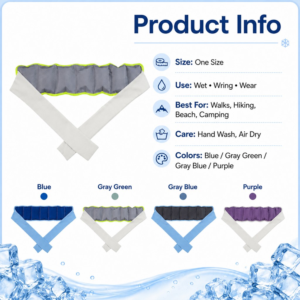 Paws in Awe Dog Cooling Neck Wrap for Summer Walks, Hiking & Beach Days – Water-Activated Cooling Collar Scarf for Hot Weather Comfort image 9