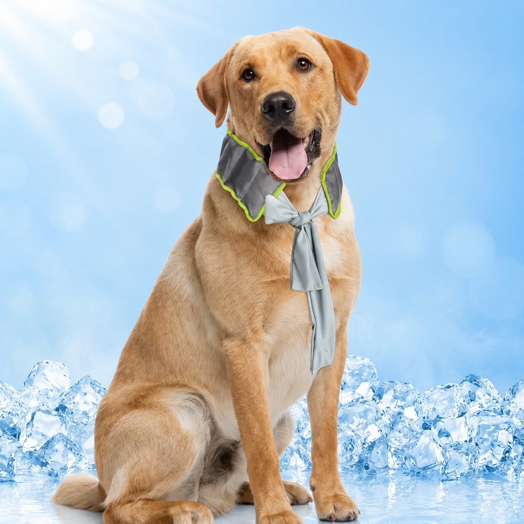 Paws in Awe Dog Cooling Neck Wrap for Summer Walks, Hiking & Beach Days – Water-Activated Cooling Collar Scarf for Hot Weather Comfort image 12