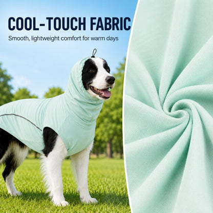 Paws in Awe Dog Cooling Sun Protection Shirt for Summer Walks - Lightweight Full-Coverage Outdoor Wear image 5