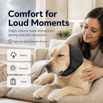 Paws in Awe Dog Ear Cover for Swimming, Bath Time & Loud Noise Comfort - Soft Calming Ear Muff to Help Keep Water & Debris Out image 2