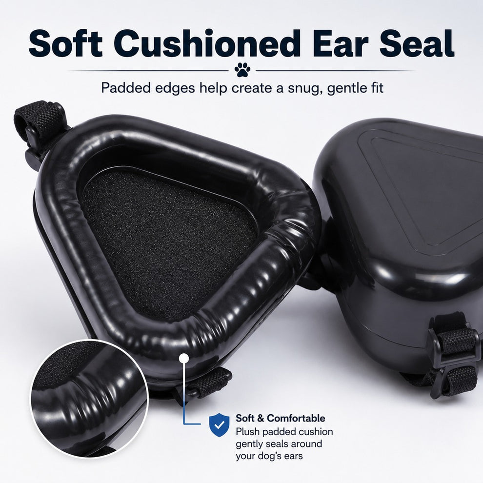 Paws in Awe Dog Noise Reduction Ear Muffs for Fireworks, Thunderstorms & Travel - Adjustable Hearing Protection for Noise-Sensitive Dogs image 7