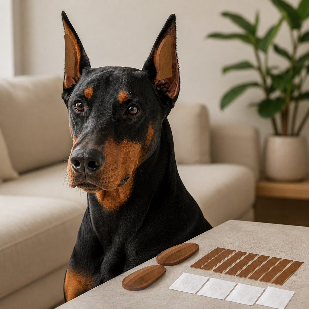 Paws in Awe At-Home Dog Ear Posting Support Patch Kit - Low-Profile Adhesive Support Without Separate Liquid Glue image 1
