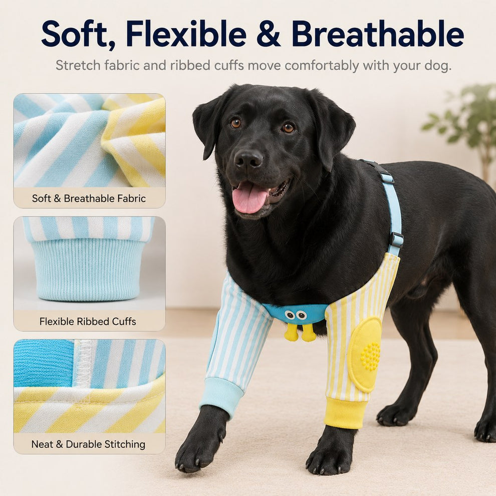 Soft flexible breathable dog elbow protector sleeves