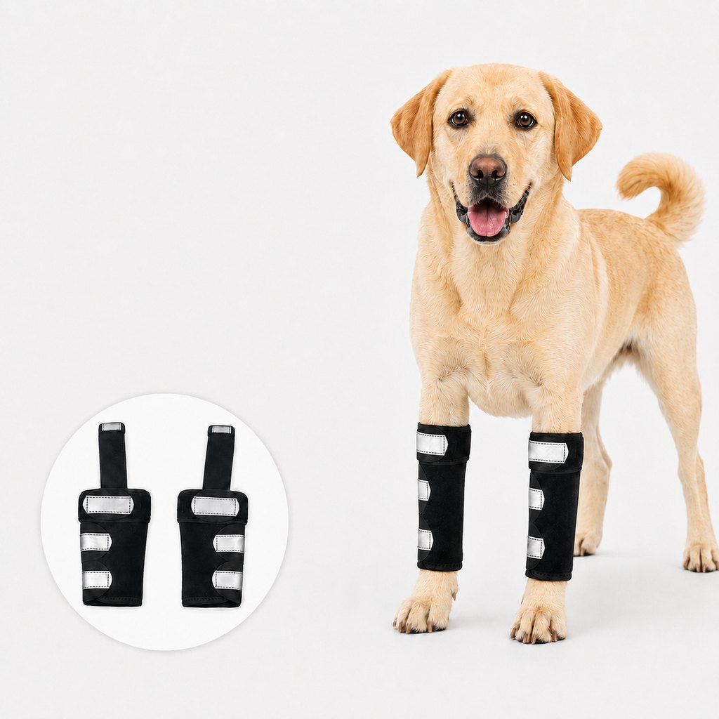 Paws in Awe Dog Front Leg Brace for Weak or Injured Legs - Adjustable Support for Stability, Recovery & Daily Walking Comfort image 1