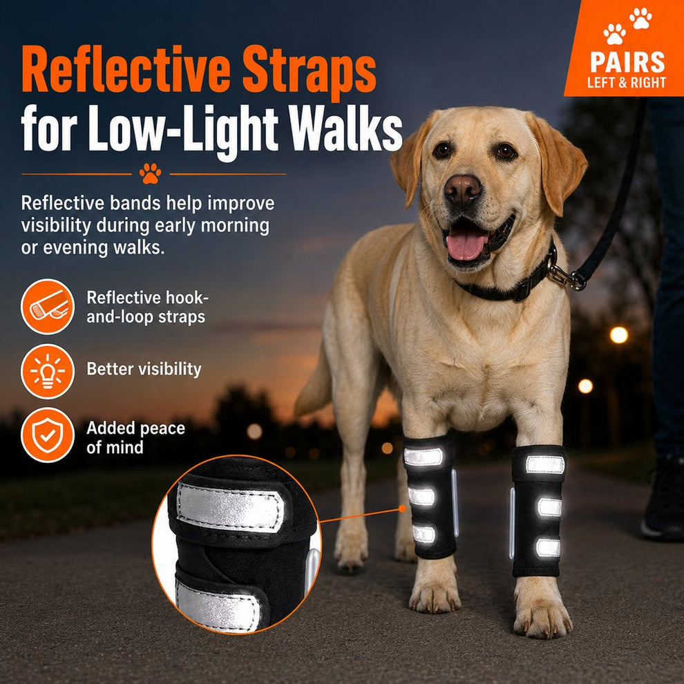 Paws in Awe Dog Front Leg Brace for Weak or Injured Legs - Adjustable Support for Stability, Recovery & Daily Walking Comfort image 2