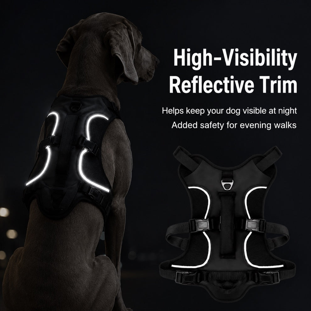 Paws in Awe AirTag-Compatible Escape-Resistant Dog Harness for Outdoor Walks - Secure Control for Dogs That Pull image 7