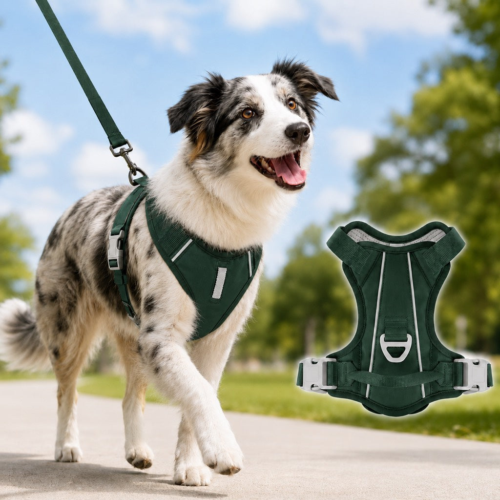 Paws in Awe Reflective Dog Harness for Night Walks, Daily Park Walks & No-Neck-Pull Comfort image 10
