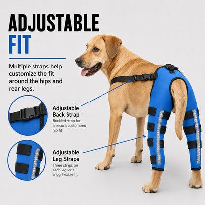 Paws in Awe Reflective Dog Rear Leg Support Brace for Evening Walks & Recovery Comfort image 3