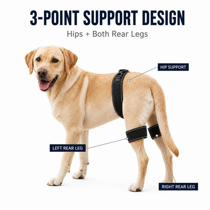 Dog hip and rear leg support brace product specifications