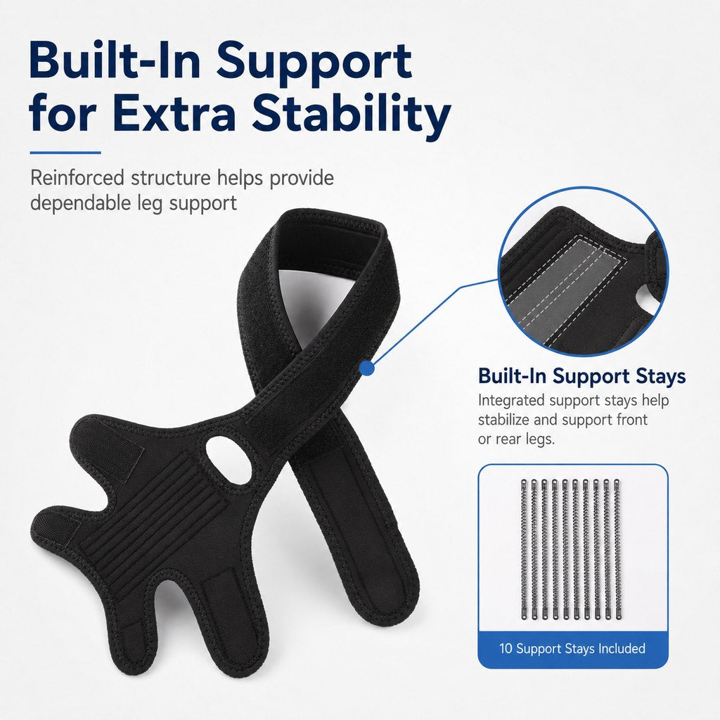Paws in Awe Adjustable Dog Joint Support Brace for Daily Walks & Senior Leg Stability image 9