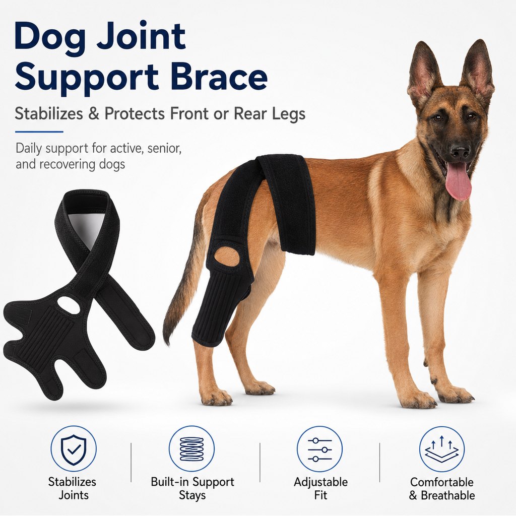Paws in Awe Adjustable Dog Joint Support Brace for Daily Walks & Senior Leg Stability image 4