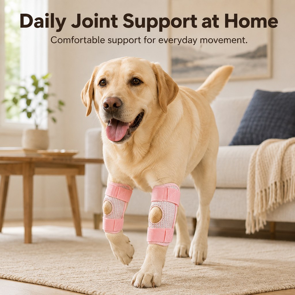 Paws in Awe Dog Knee Support Brace for Front & Rear Legs - Adjustable Joint Support Sleeve for Senior Dogs, Active Dogs & Everyday Mobility Assistance image 2