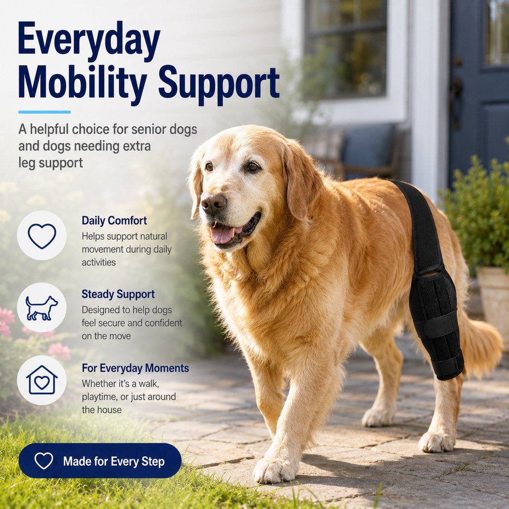 Paws in Awe Adjustable Dog Leg Support Brace for Daily Walks - Support for Weak Front or Hind Legs image 6